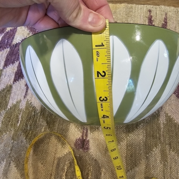 AMAZING CONDITION Catherine holm Mid Century Enamal Lotus Leaf Large Bowl - Picture 7 of 7